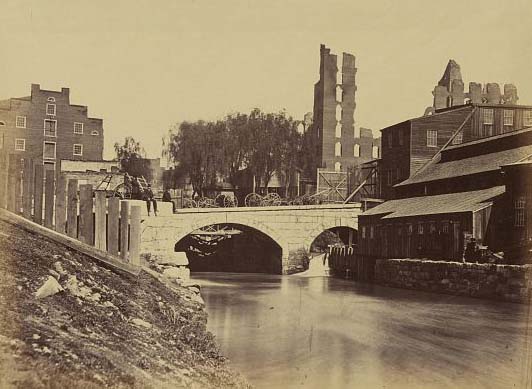 View on canal, near Crenshaw's Mill, Richmond, Virginia, 1866