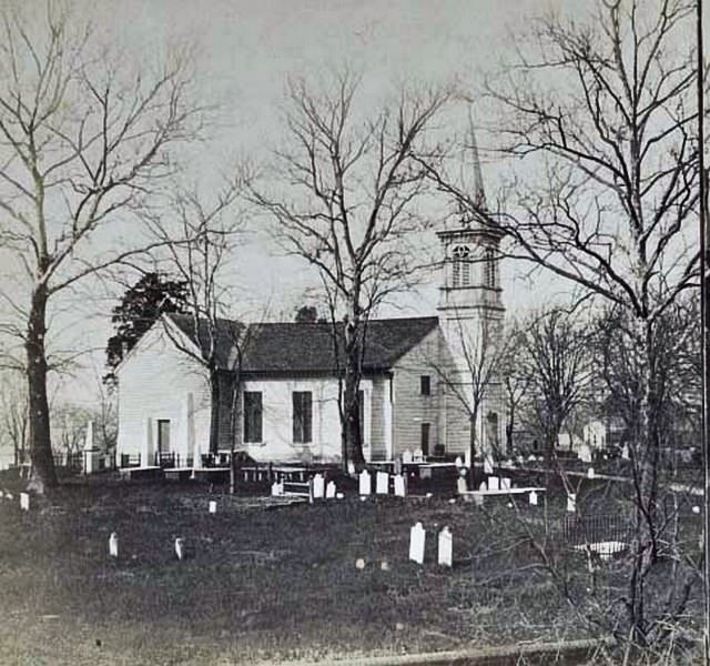 The church yard surrounding St. John's Church in Richmond, Virginia, 1865