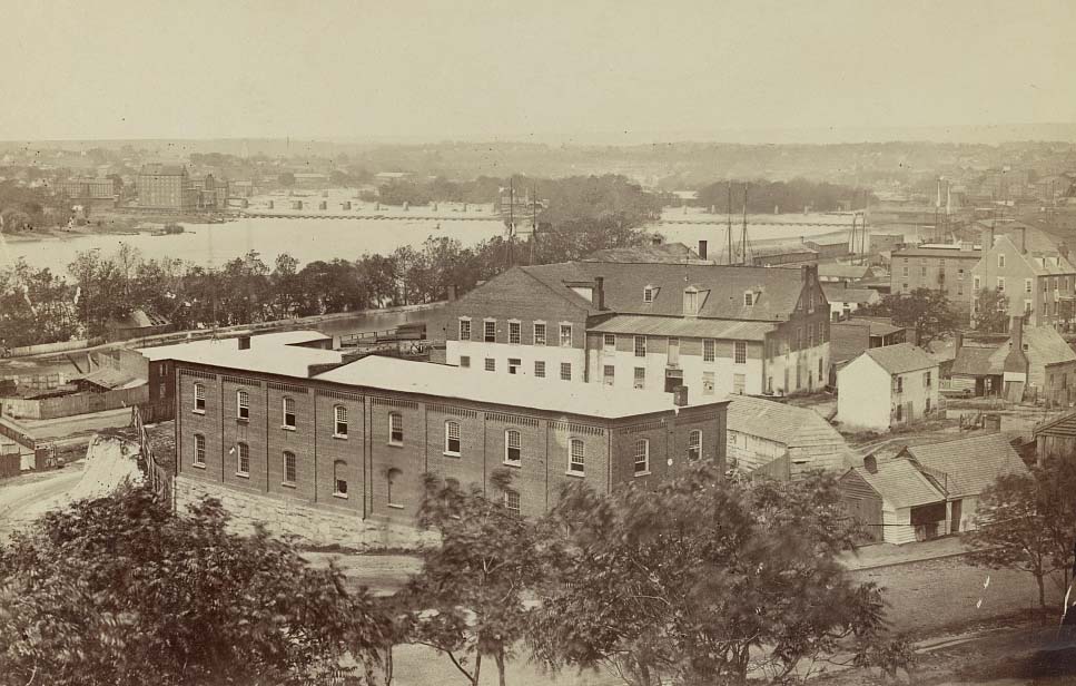 Looking westward up James River, Richmond, Virginia, 1863