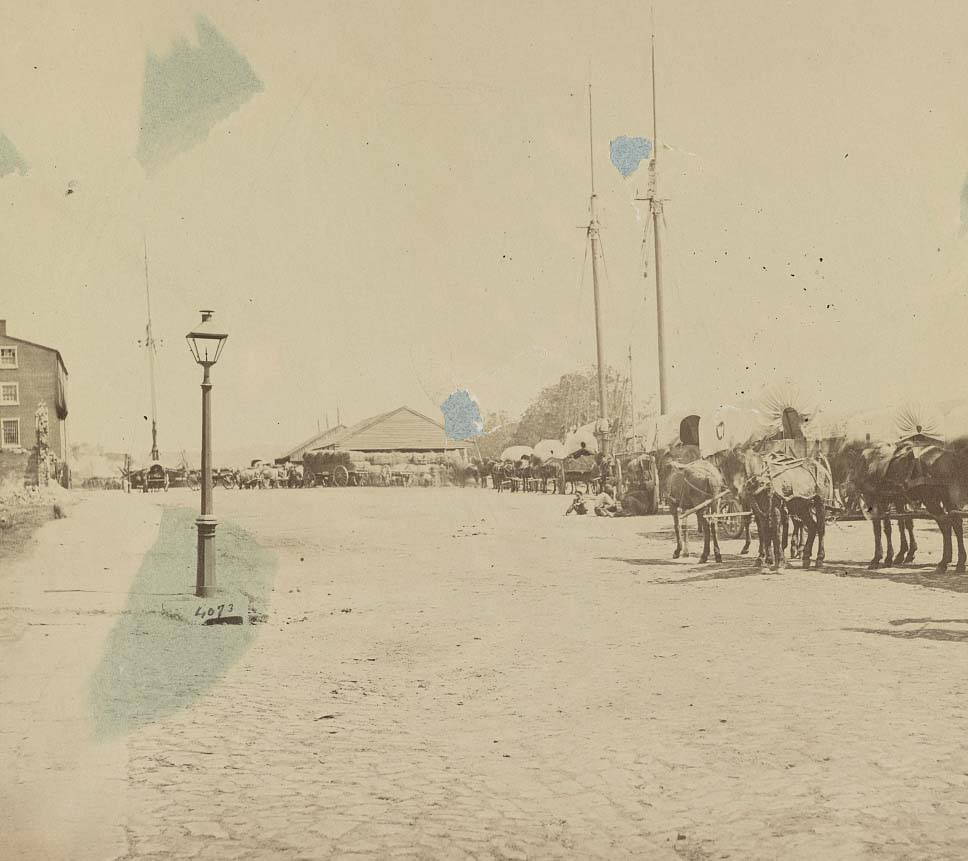 View on Dock street, Richmond, Va., April, 1865