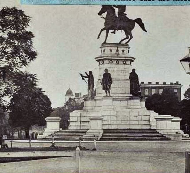 Washington monument, in the Capitol grounds, Richmond, 1865