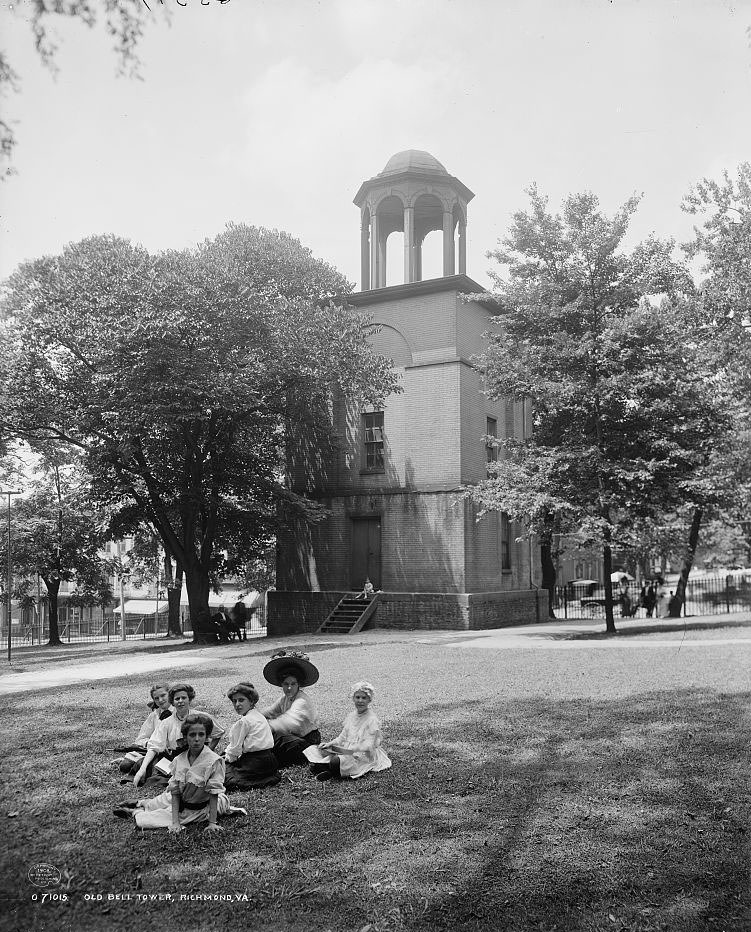 Old bell tower, Richmond, 1908
