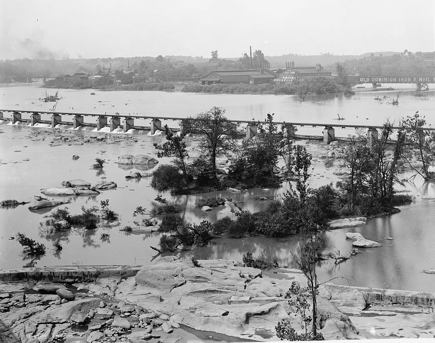 Belle Isle and the James River Falls, Richmond, 1908