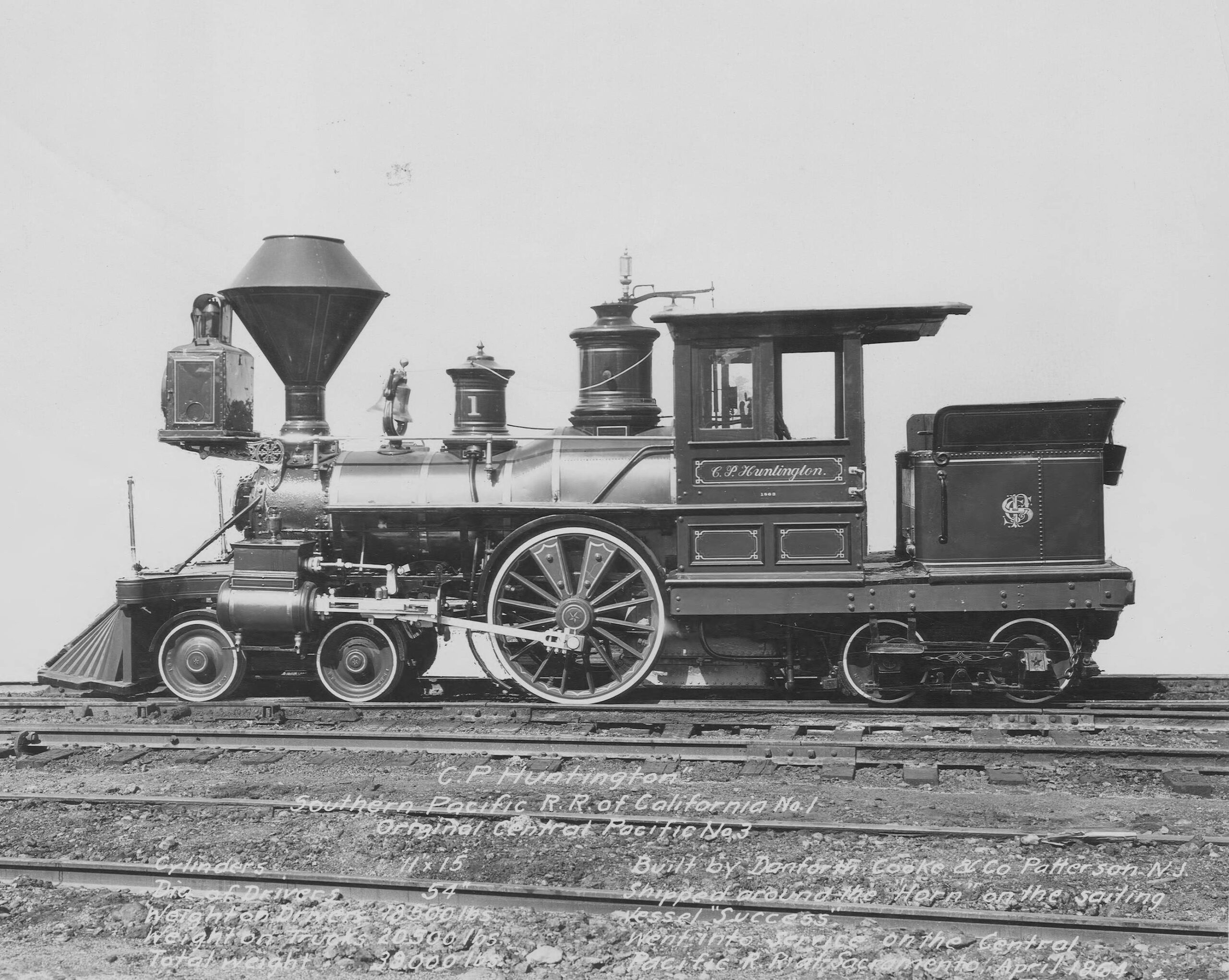 Named after Collis P. Huntington was the "C.P. Huntington" locomotive, 1864