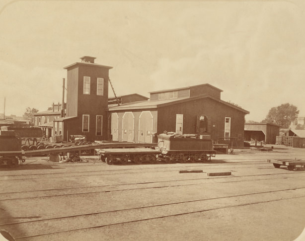 First machine shop CPRR 6th & D Sts Sac 1864