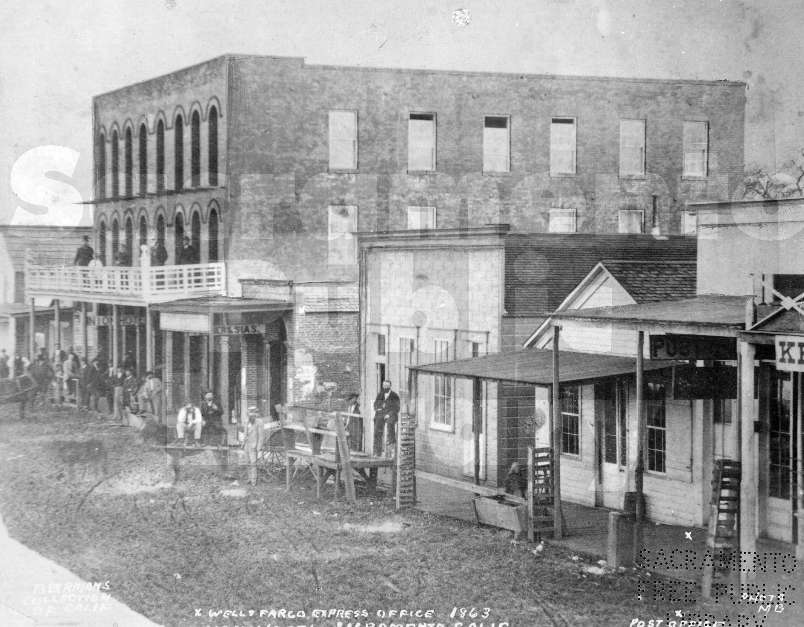 Second Street Between J and K Streets, 1863