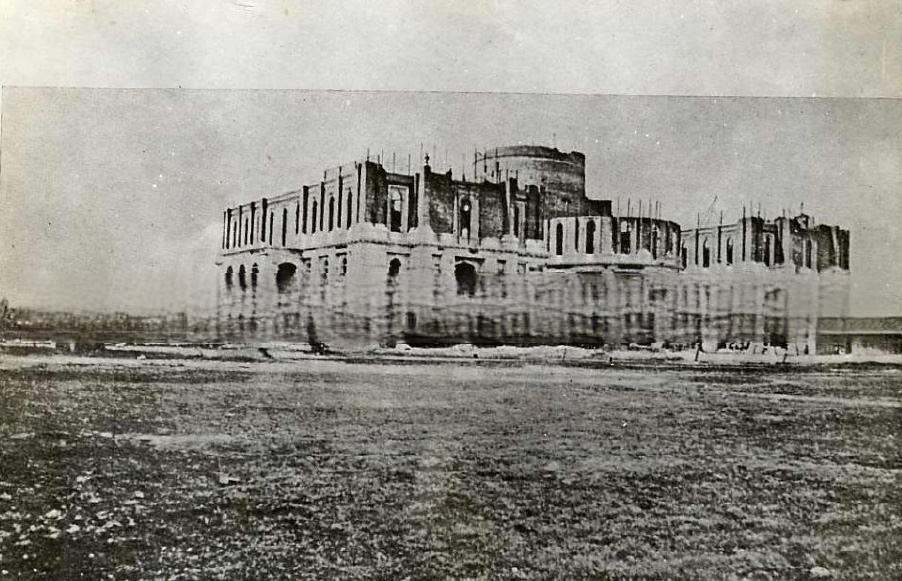 State capitol under construction, 1867