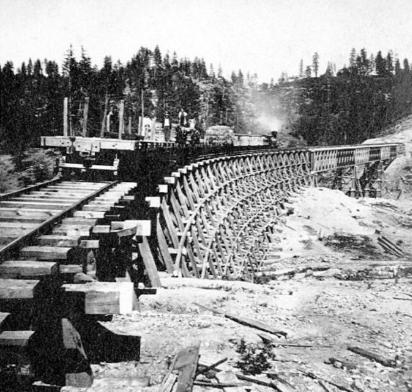 Long Vavine Bridge near Colfax, 1860s