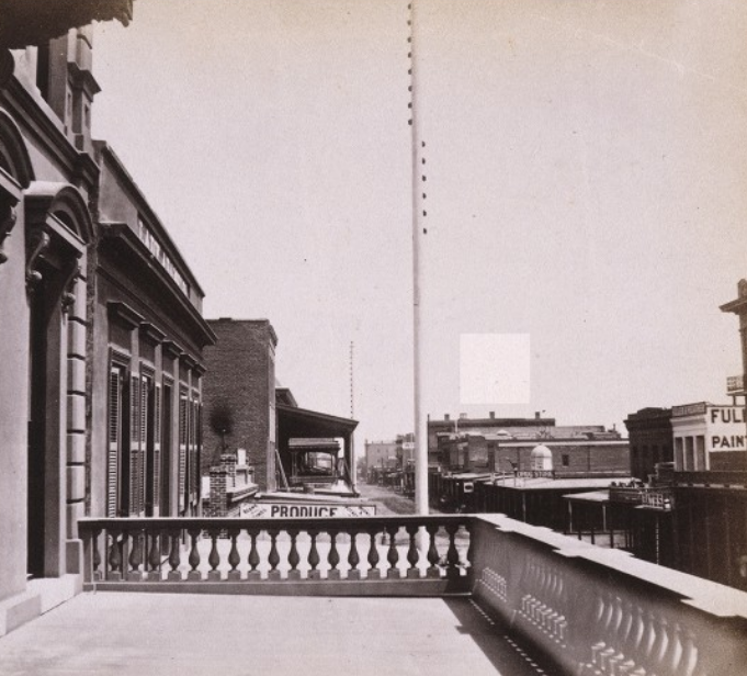 K Street, Sacramento, from Kohn's buillding, 1860s