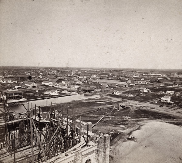 Sacramento City from the new Capitol Building, Looking East, 1860s