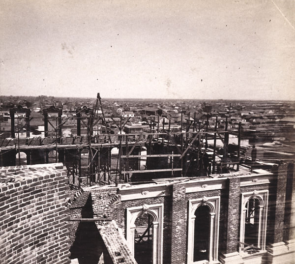 Sacramento City from the New Capitol Building, Looking Northeast, 1860s