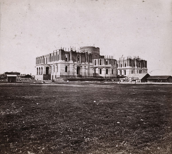 The New Capitol Building, Sacramento City, 1860