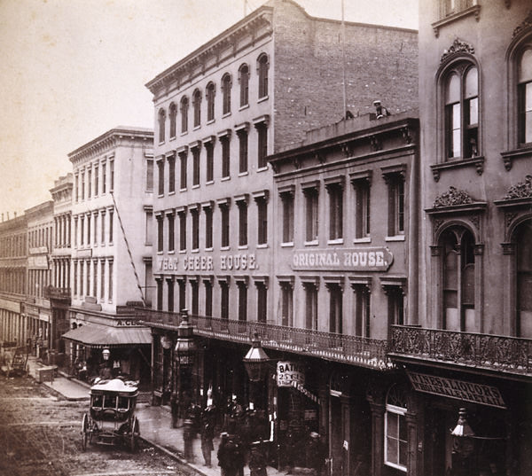 What Cheer House, Sacramento Street, 1860