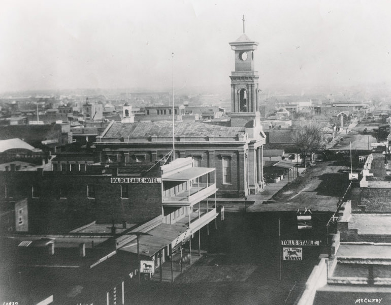 K Street, Sacramento, 1868