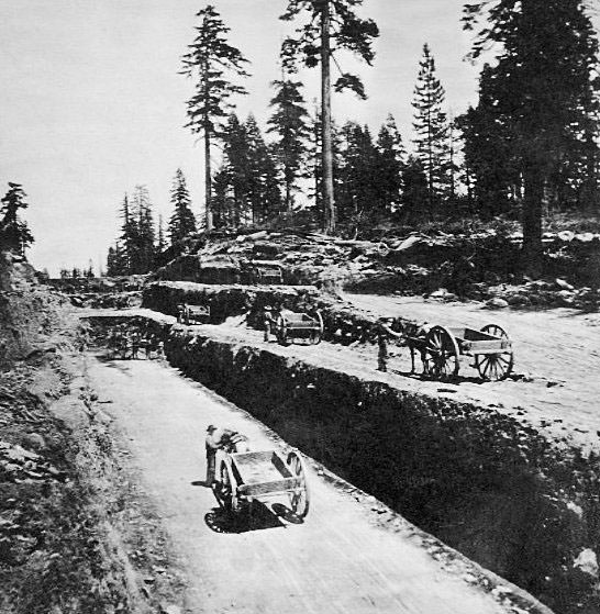 Owl Gap Cut, 80 miles from Sacramento, 1860s