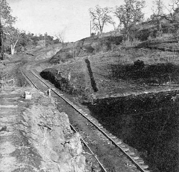 Road above Newcastle, 1860s