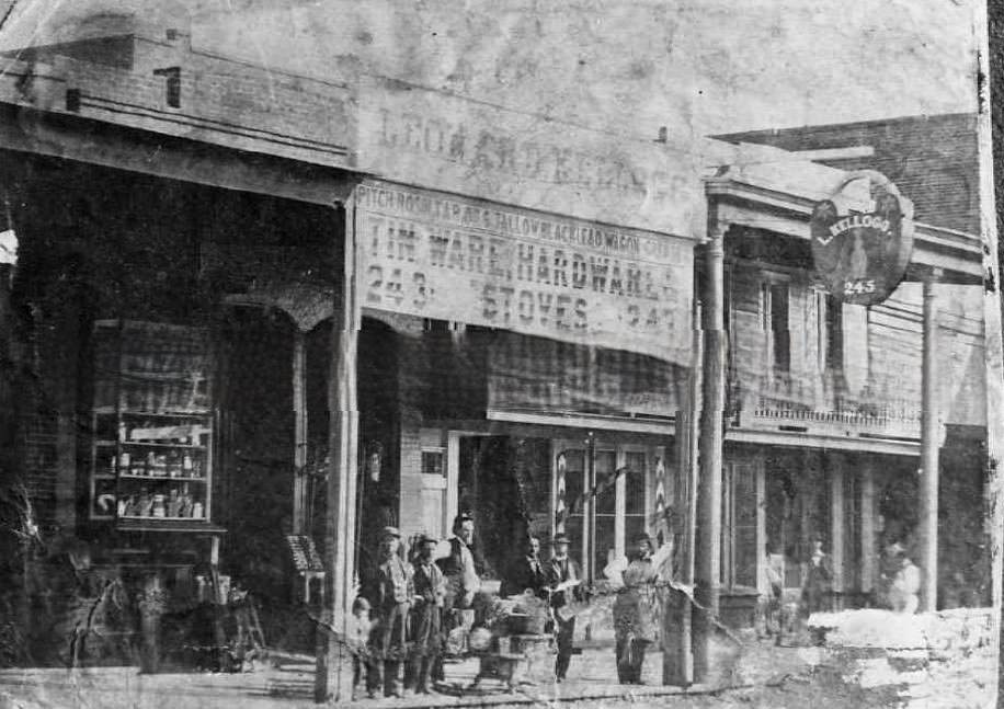 L. Kellogg hardware store, 1863
