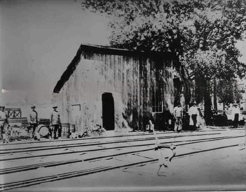 Central Pacific R. R. station, 1863