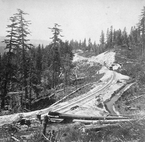Railroad West from Fort Point, 76 miles, 1860s