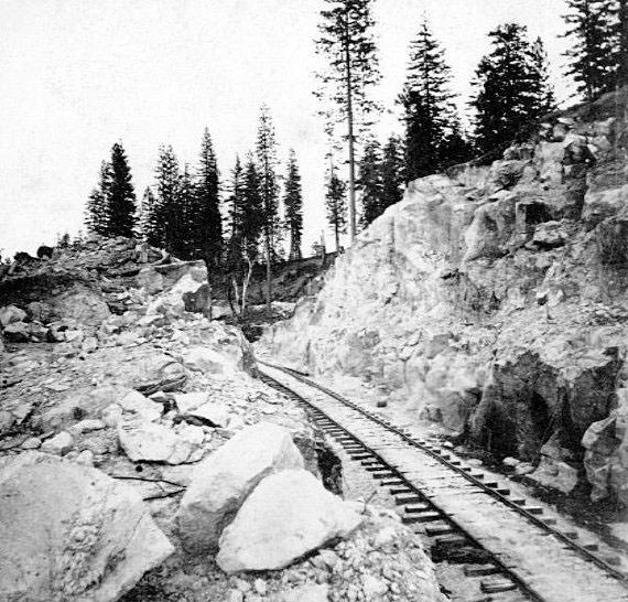 Sandstone Cut, near Alta, 1860s