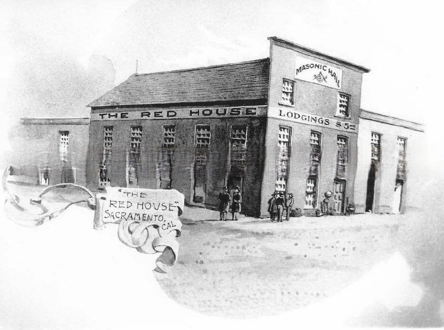 The Red House, Sacramento, 1860s