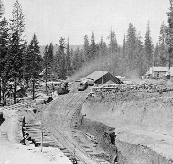 Alta from the north...69 miles from Sacramento, 1860