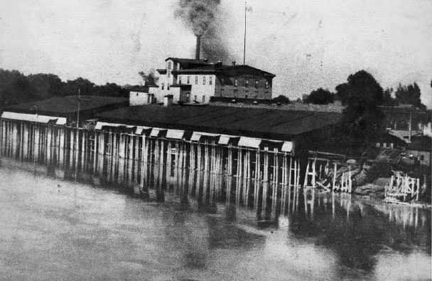Pioneer Flour Mill on the Sacramento River, 1865