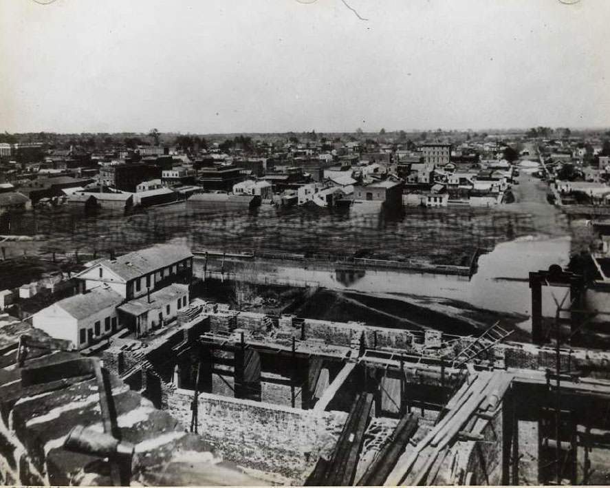 Cityscape of Sacramento, 1861