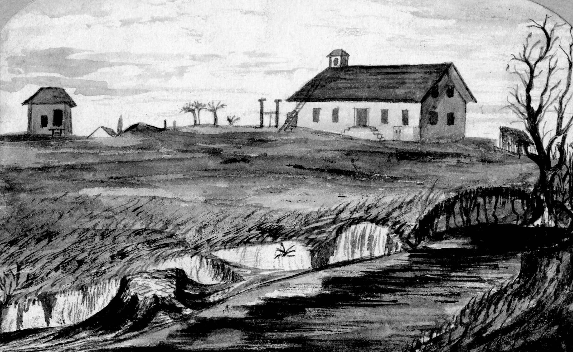 A View of Sutter's Fort, 1862