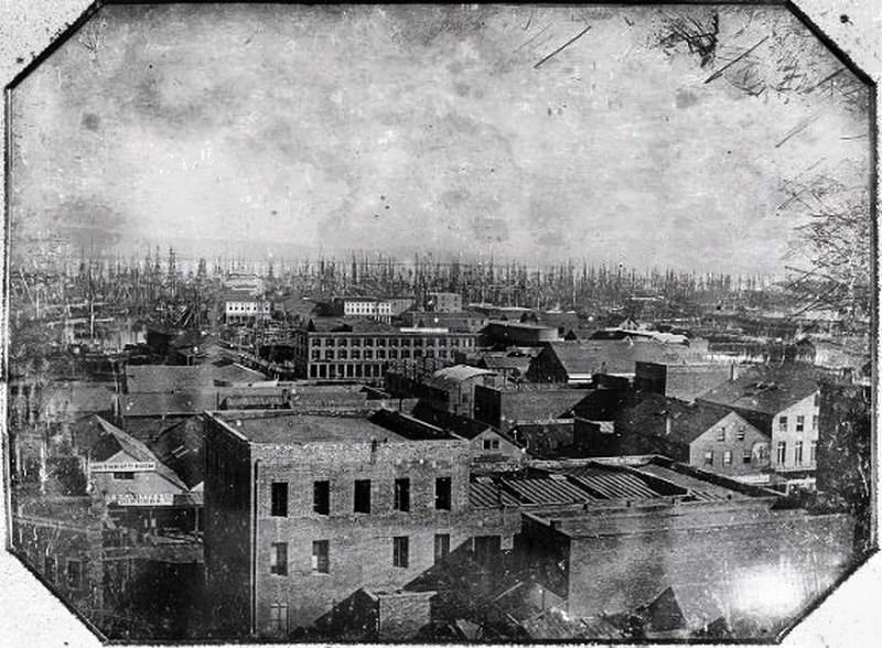 The oldest photograph of San Francisco, 1850