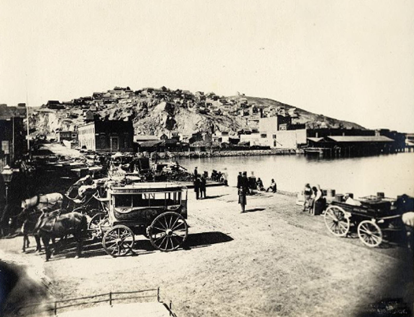 Vallejo Street wharf, 1856