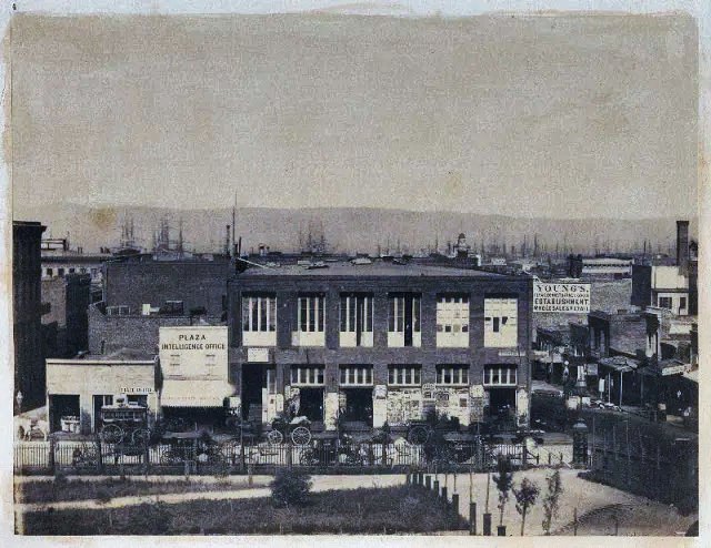 Portsmouth Square, former post office, 1850s