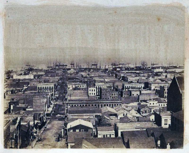 Sacramento street was always a looker, 1850s