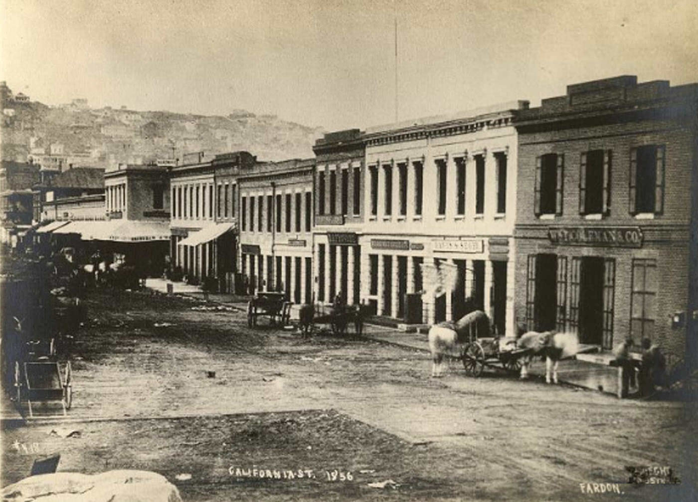 California Street in 1856