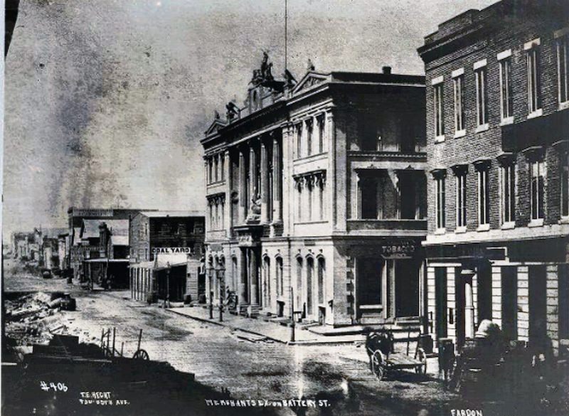 Merchants' Exchange on Battery Street, 1856