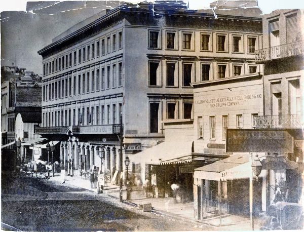 Montgomery Block building in 1856