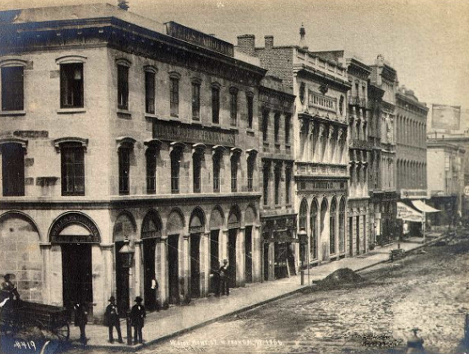 Montgomery Street, north of California, 1856