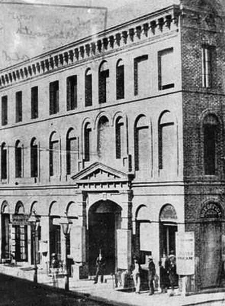 The American Theater on Sansome and Halleck Streets, 1854