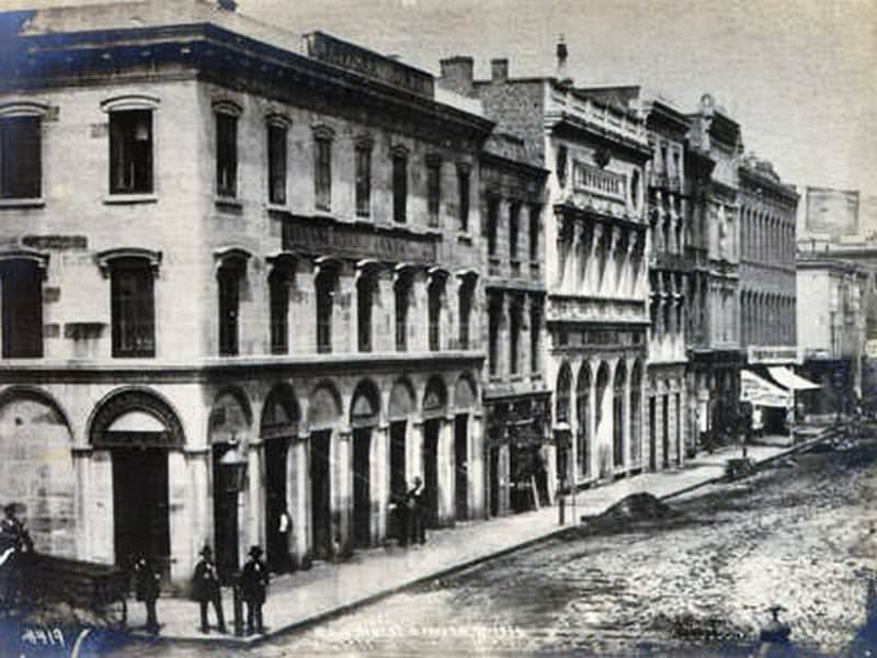 Montgomery Street, north of California, 1856