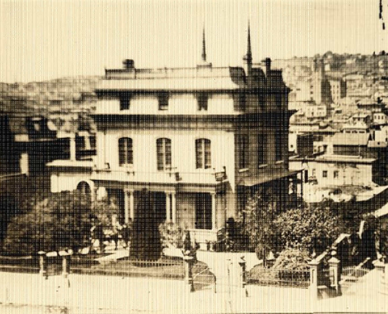 Parrott mansion located on Rincon Hill, 1854