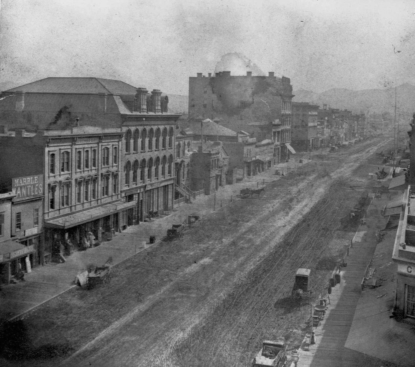 Market Street Above Montgomery Street, San Francisco, 1850s