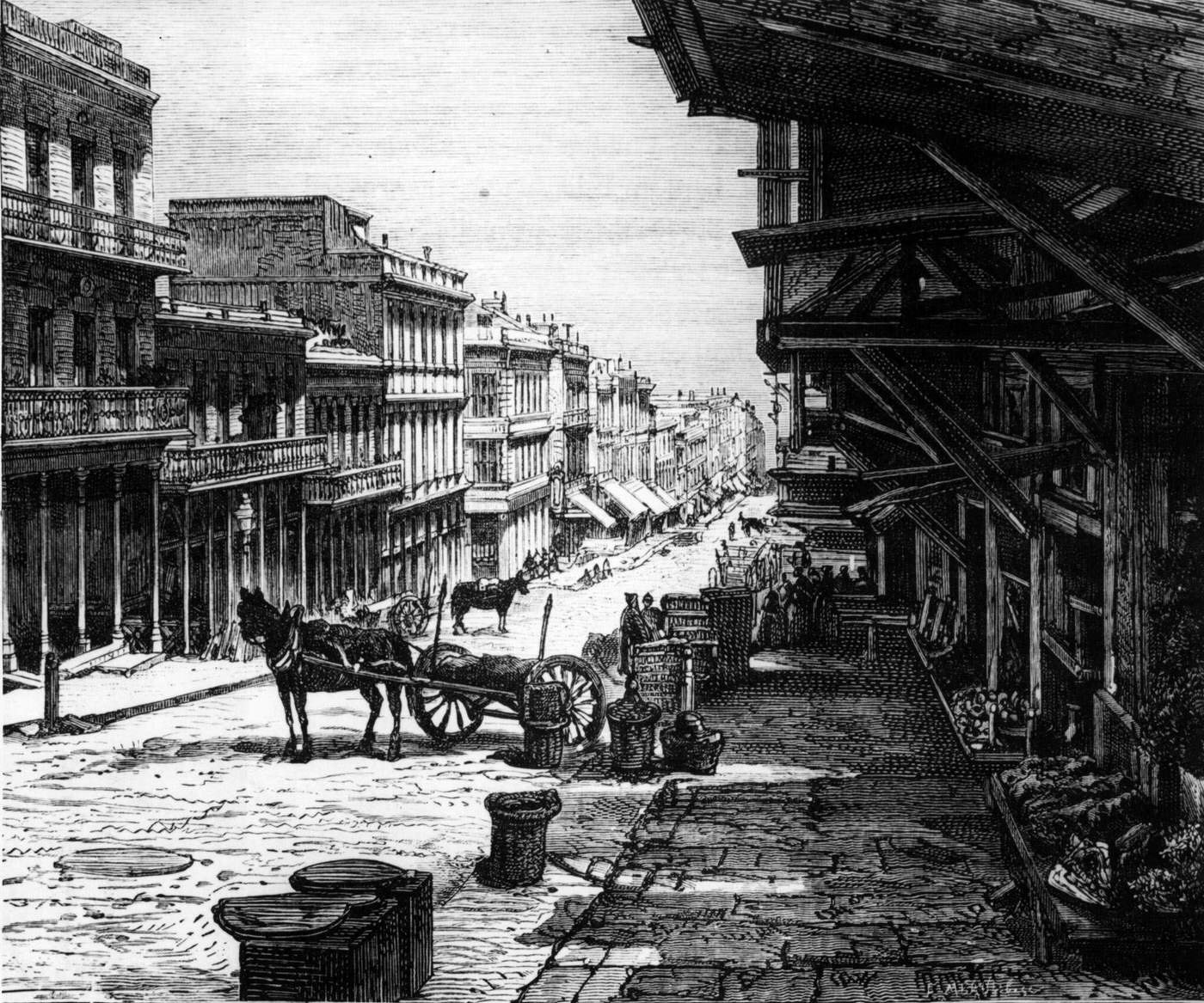 Sacramento Street, San Francisco, 1855
