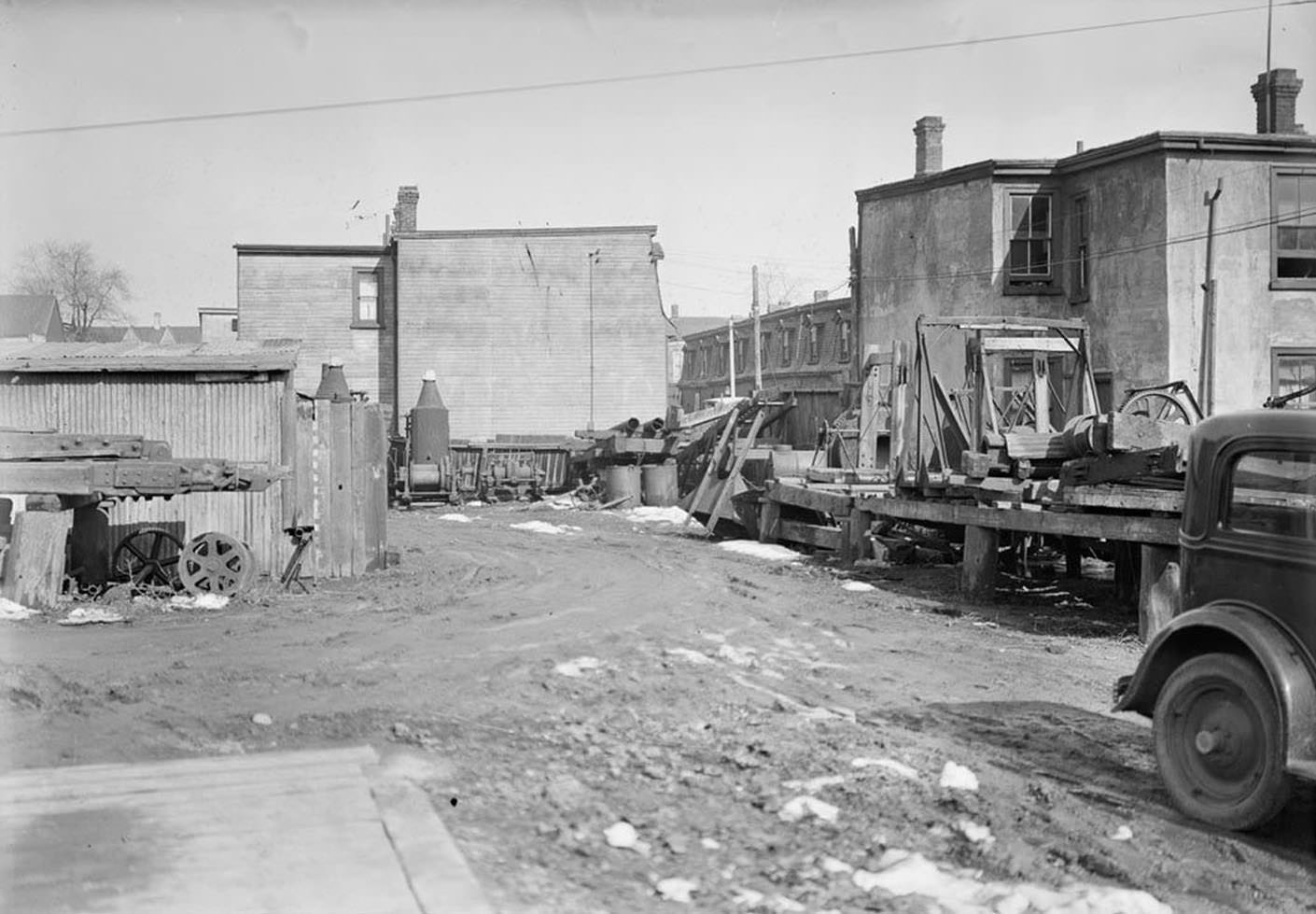 Rear of Oak Street - March 25, 1936