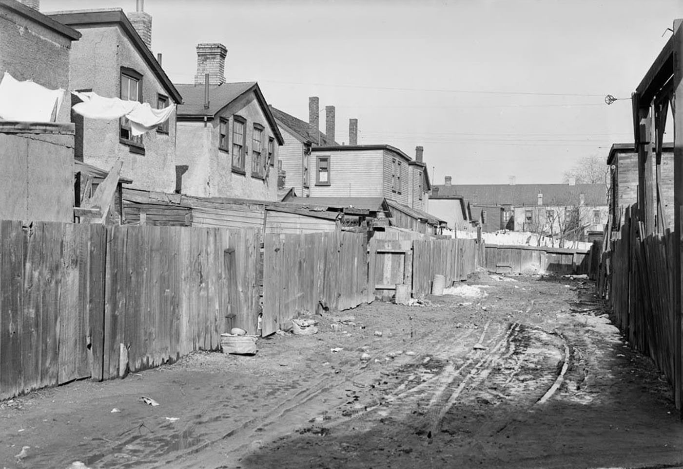 Rear of Oak Street - March 25, 1936