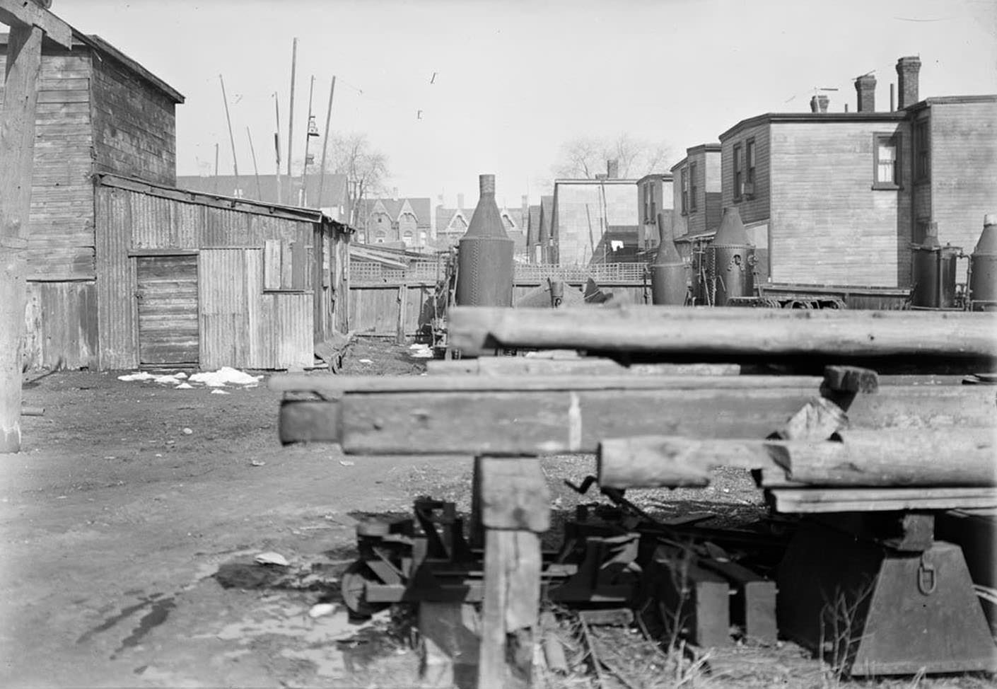 Rear of Oak Street - March 25, 1936