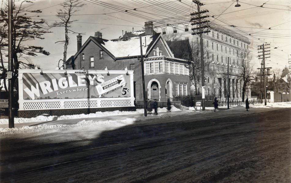 North side of Bloor Street East, east of Church Street. View is looking north-east - 1930