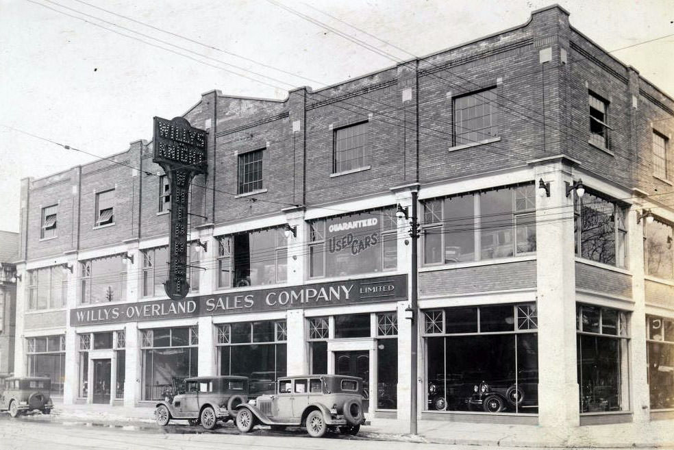 909-927 Bay Street, at Breadalbane Street, occupied by Willys-Overland Sales Company Limited - 1930