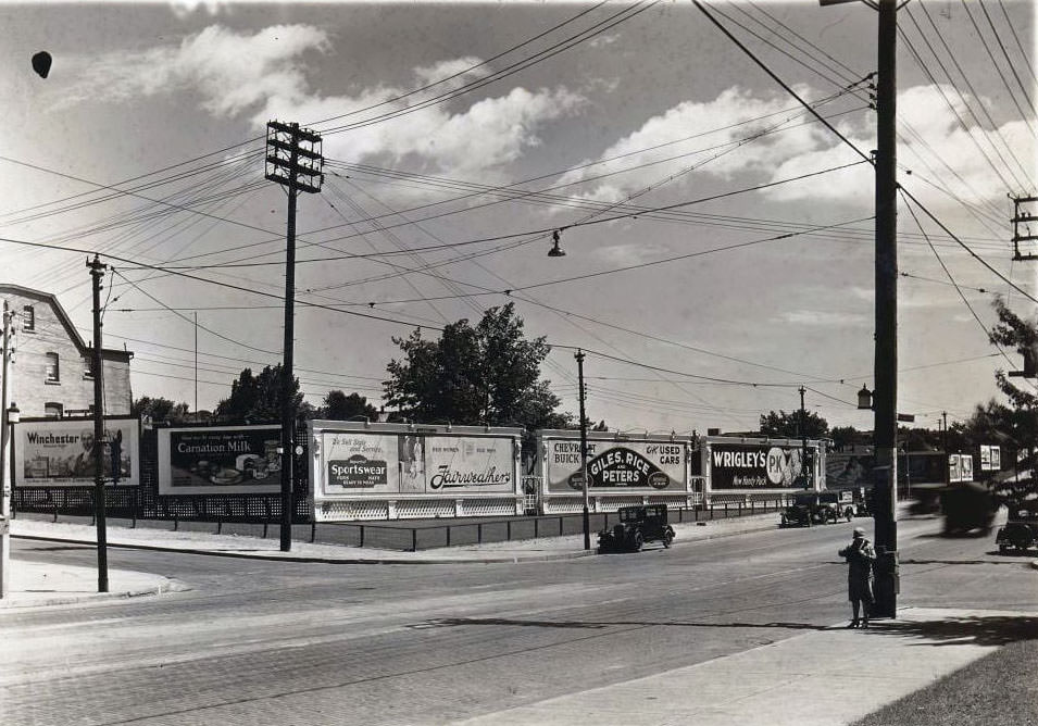 Bloor & Keele looking northeast, 1930