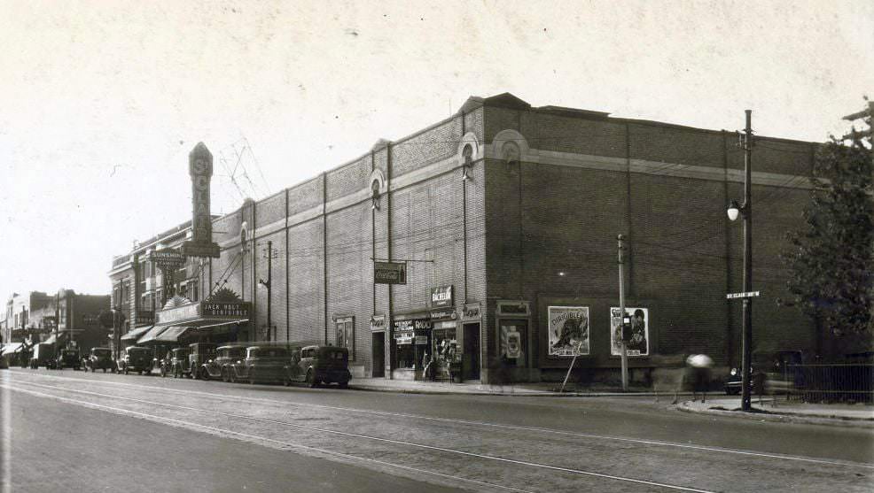 St. Clair Theatre, St. Clair Avenue West, north side, between Dufferin Street and Westmount Avenue. View is looking north-west, 1930