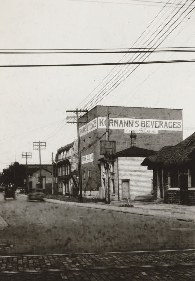 Kormann's Beverages Limited manufacture's complex, Sherbourne Street, east side, south of Queen Street East, 1931